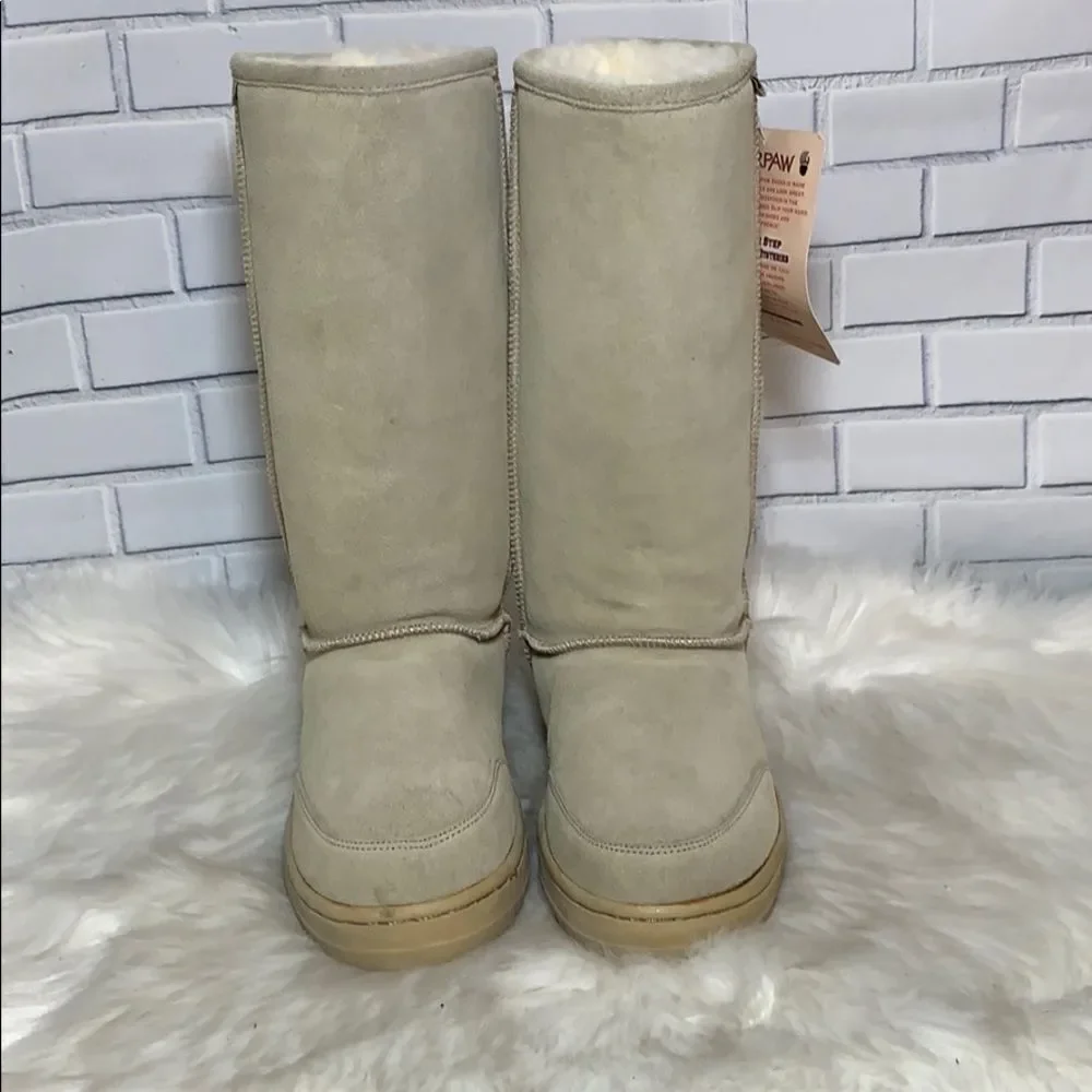 BearPaws NWT Light Tan Suede Boots Sheepskin‎ Lined